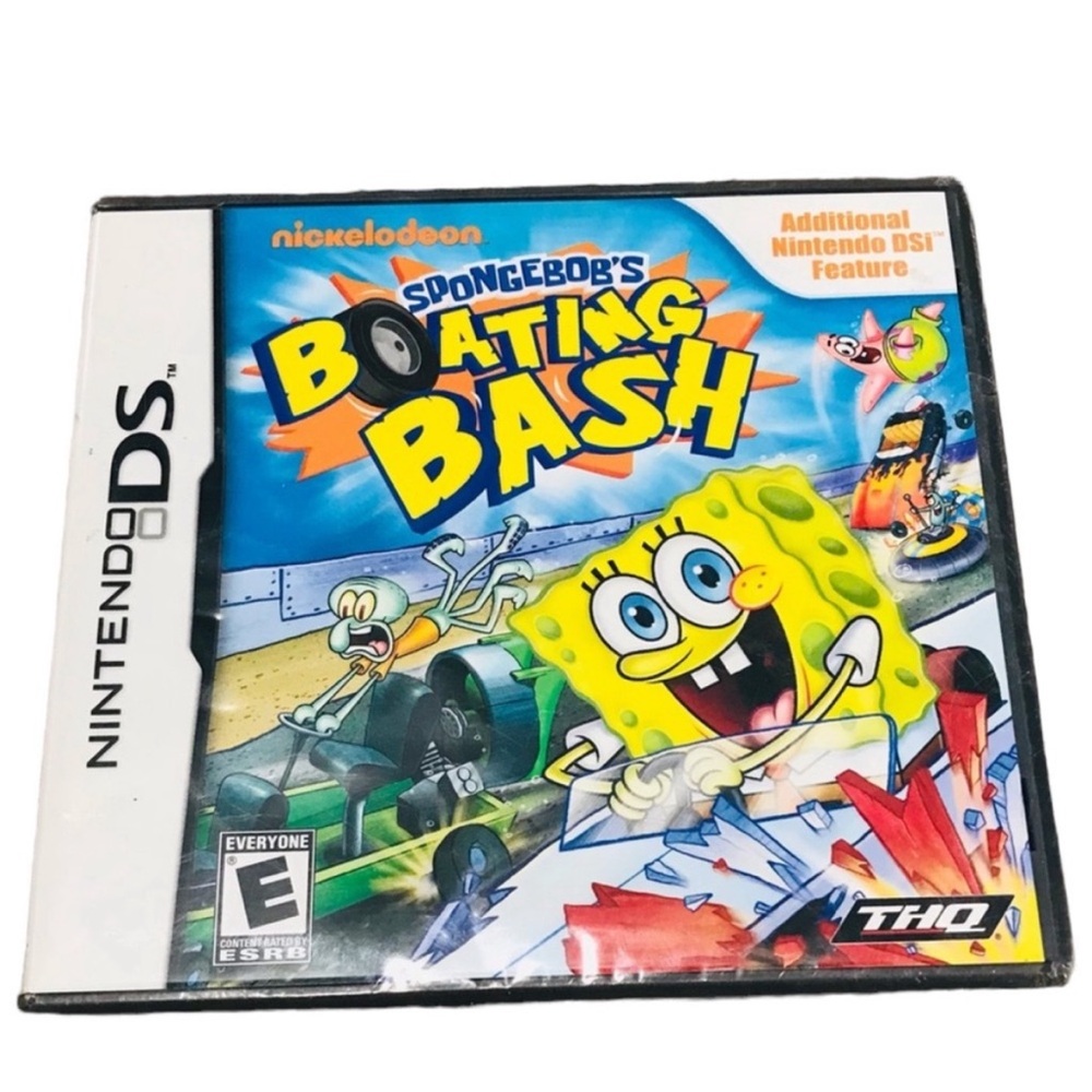 New Nintendo DS Nickelodeon SpongeBob Boating Bash Game